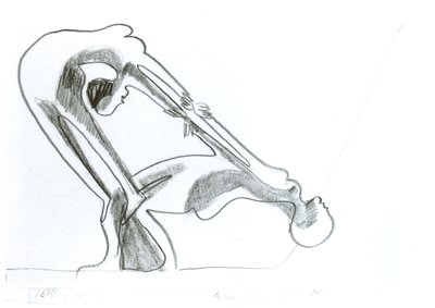 Parterre Acrobat Group by Ernst Ludwig Kirchner